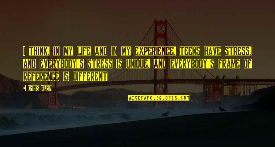 Metronome One Quotes By Chris Klein: I think, in my life and in my Metronome One Quotes By Chris Klein: I think, in my life and in my