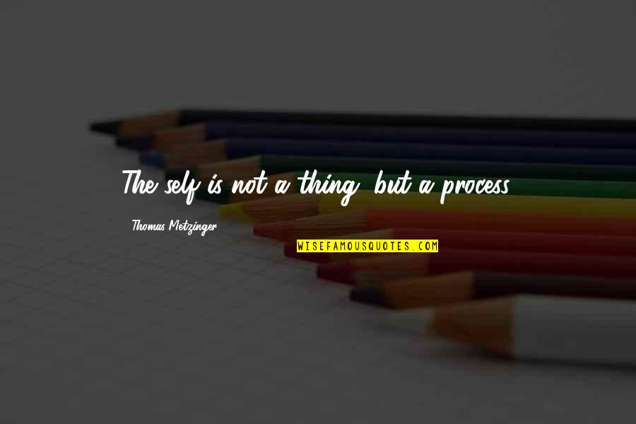 Metzinger Thomas Quotes By Thomas Metzinger: The self is not a thing, but a Metzinger Thomas Quotes By Thomas Metzinger: The self is not a thing, but a