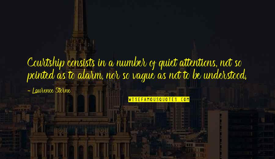 Meuleman Pigeons Quotes By Laurence Sterne: Courtship consists in a number of quiet attentions,