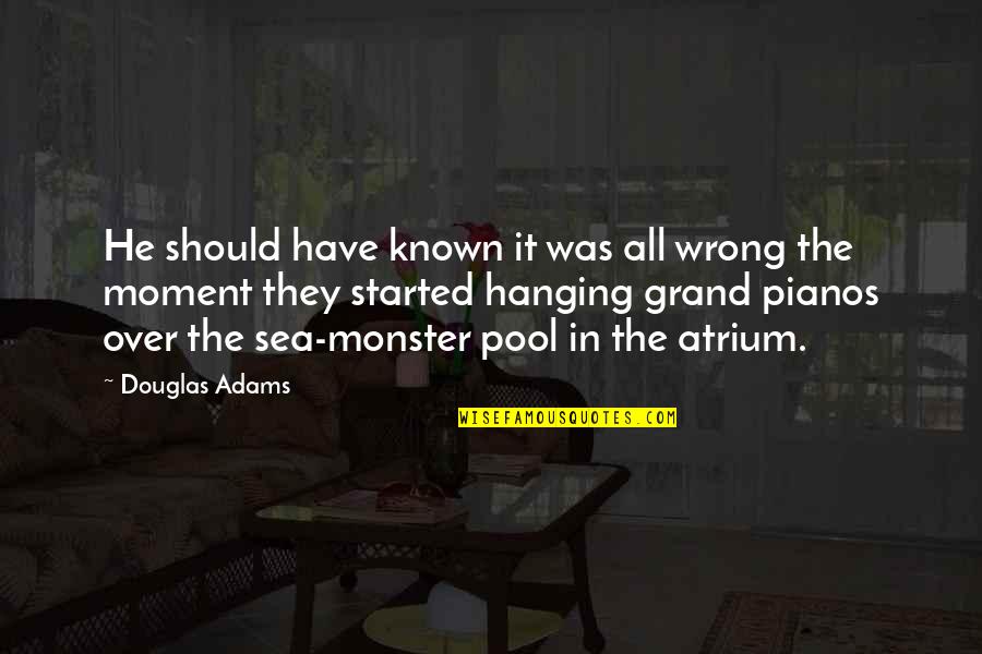 Meum Athamanticum Quotes By Douglas Adams: He should have known it was all wrong Meum Athamanticum Quotes By Douglas Adams: He should have known it was all wrong