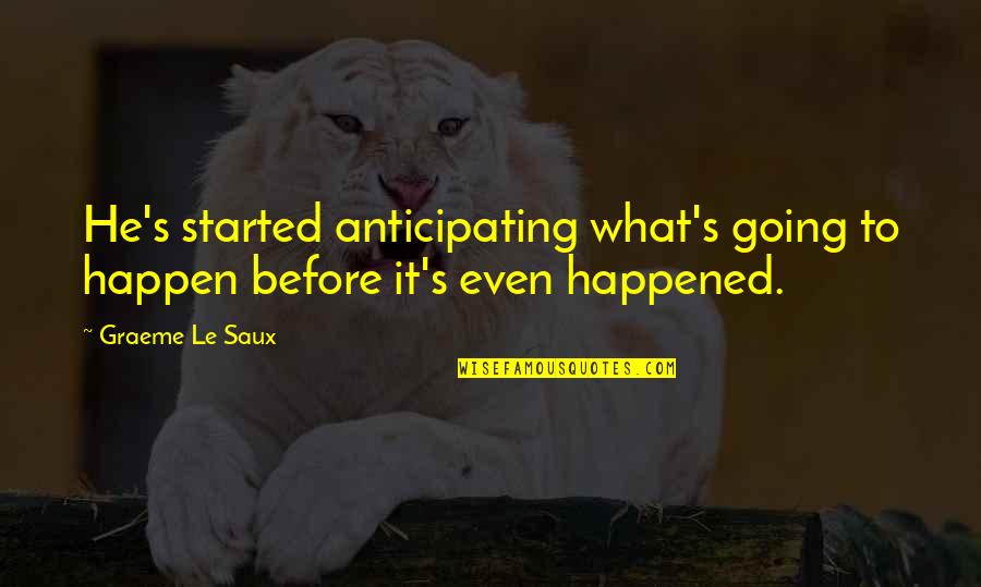 Mexico Day Of The Dead Quotes By Graeme Le Saux: He's started anticipating what's going to happen before