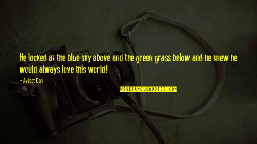 Mezclan In English Quotes By Avijeet Das: He looked at the blue sky above and