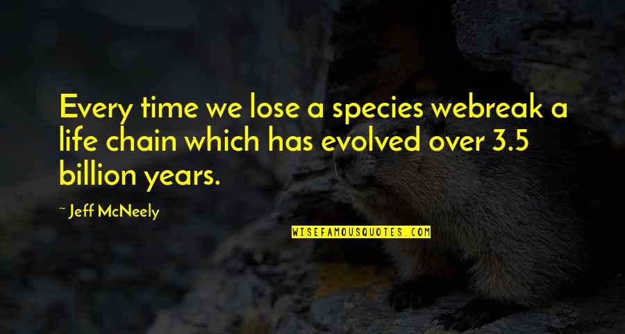 Mezza Mediterranean Quotes By Jeff McNeely: Every time we lose a species webreak a Mezza Mediterranean Quotes By Jeff McNeely: Every time we lose a species webreak a
