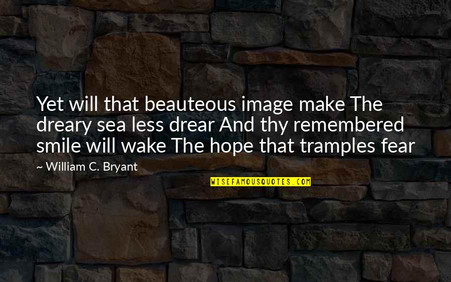 Mezzetti Quotes By William C. Bryant: Yet will that beauteous image make The dreary