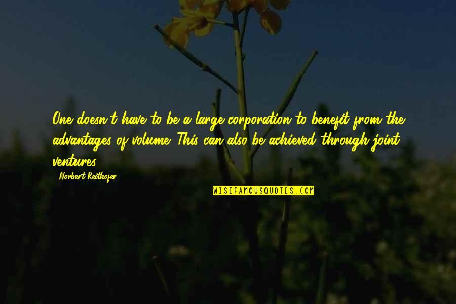 Mga Taong Pakialamera Quotes By Norbert Reithofer: One doesn't have to be a large corporation