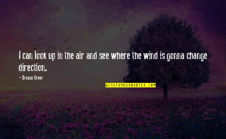 Mga Utang Quotes By Breaux Greer: I can look up in the air and