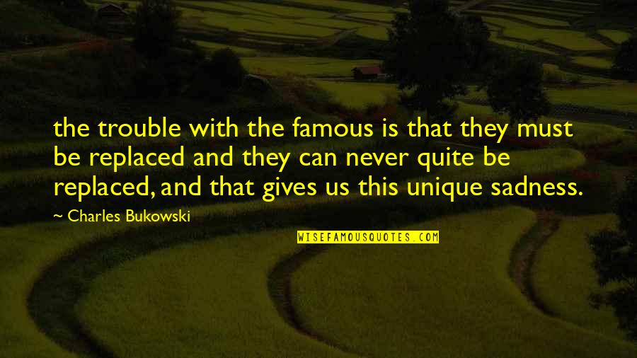 Mgau2ll A Quotes By Charles Bukowski: the trouble with the famous is that they Mgau2ll A Quotes By Charles Bukowski: the trouble with the famous is that they
