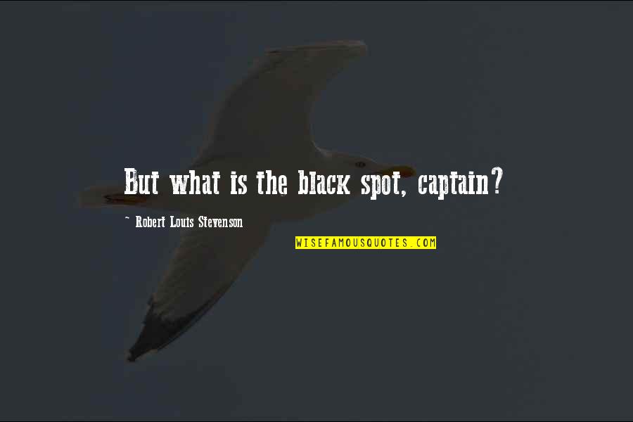 Michael Arrington Quotes By Robert Louis Stevenson: But what is the black spot, captain?