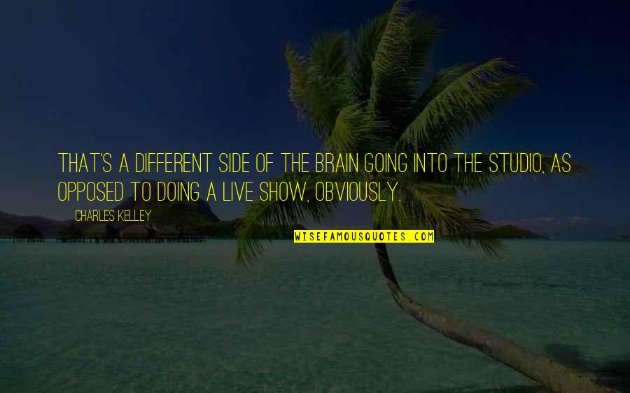 Michael Beschloss Quotes By Charles Kelley: That's a different side of the brain going