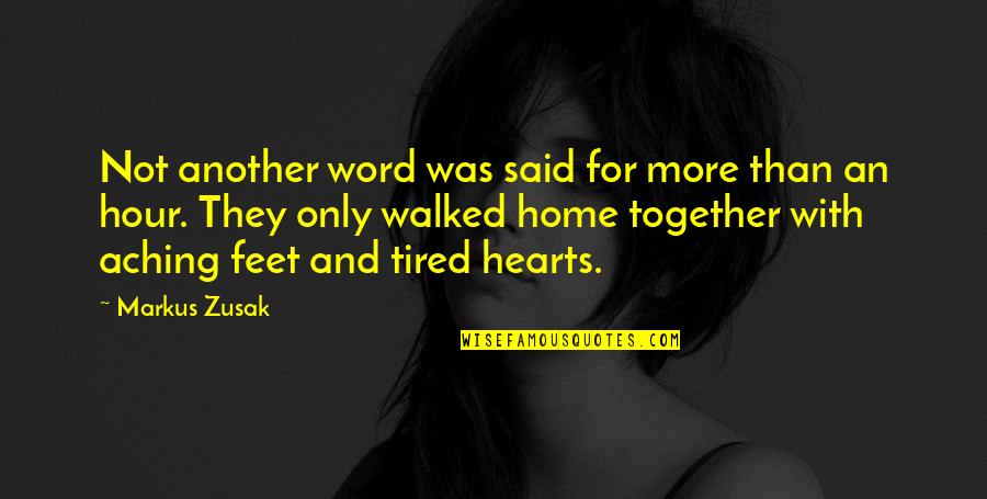 Michael Mompellion Quotes By Markus Zusak: Not another word was said for more than Michael Mompellion Quotes By Markus Zusak: Not another word was said for more than