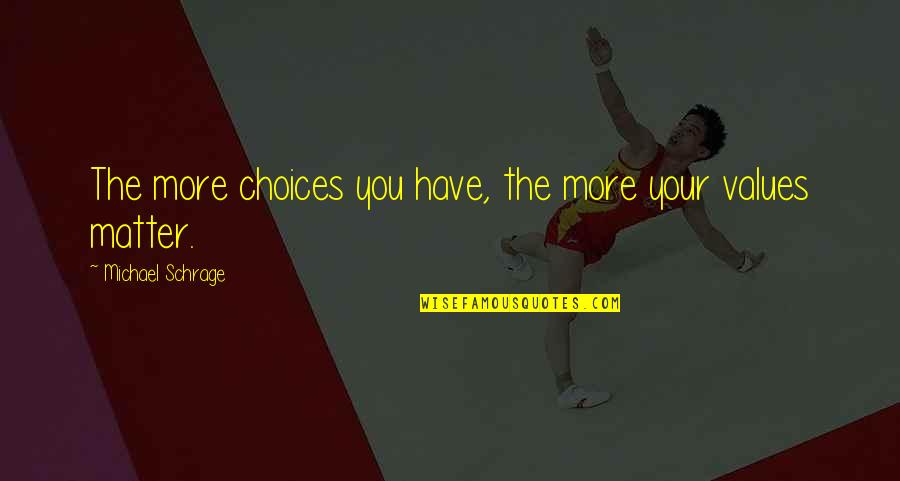 Michael Schrage Quotes By Michael Schrage: The more choices you have, the more your