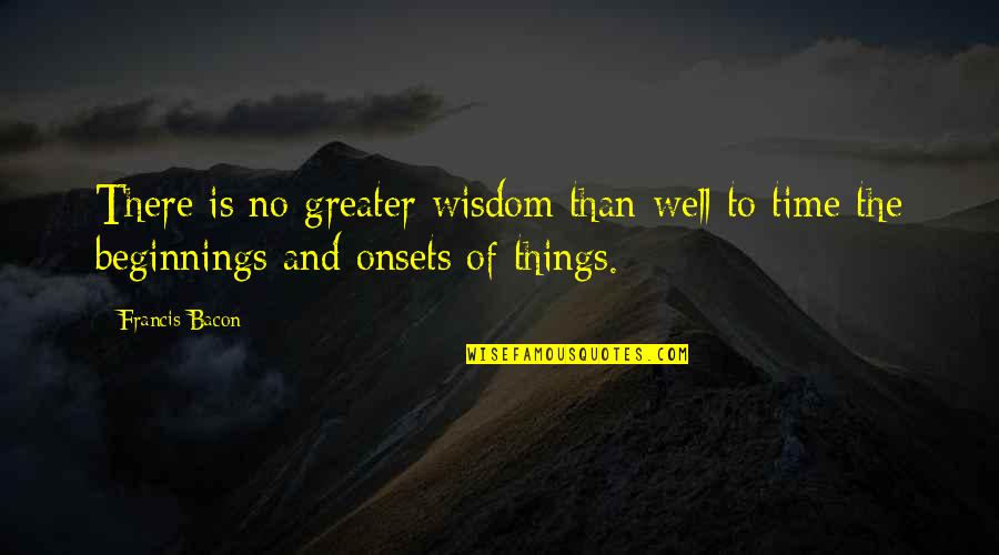 Michael Scott Koi Pond Quotes By Francis Bacon: There is no greater wisdom than well to