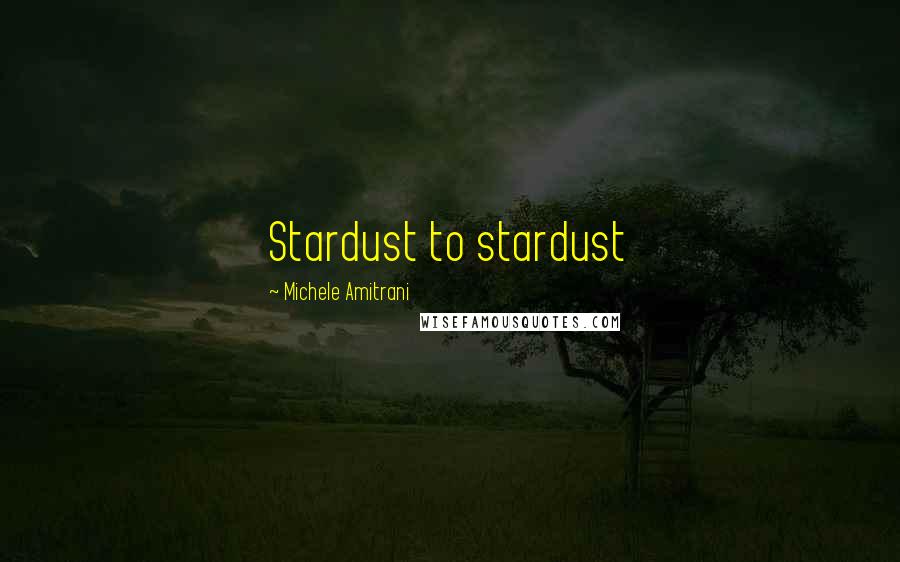 Michele Amitrani quotes: Stardust to stardust