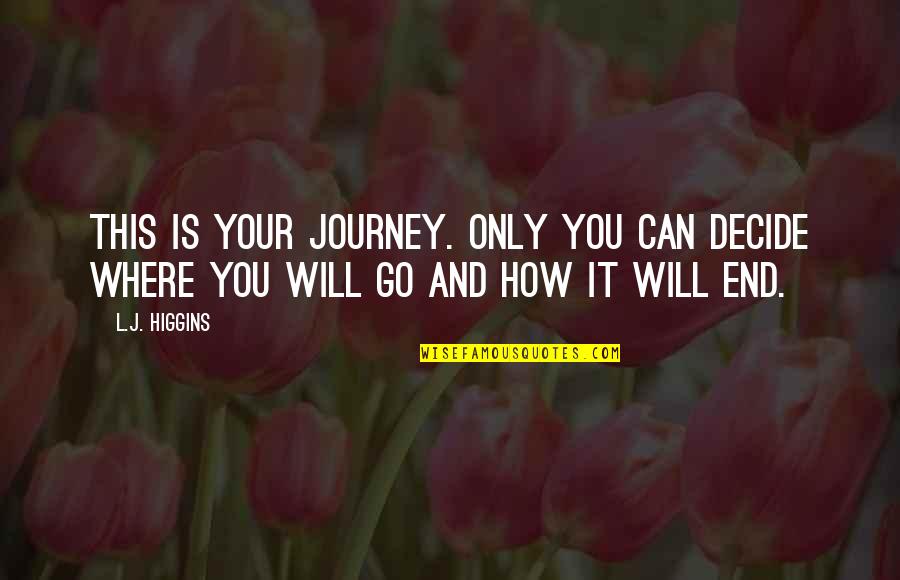 Michigan State Quotes By L.J. Higgins: This is your journey. Only you can decide