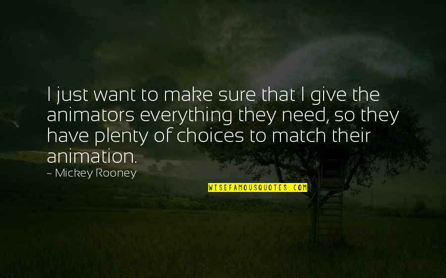 Mickey Quotes By Mickey Rooney: I just want to make sure that I