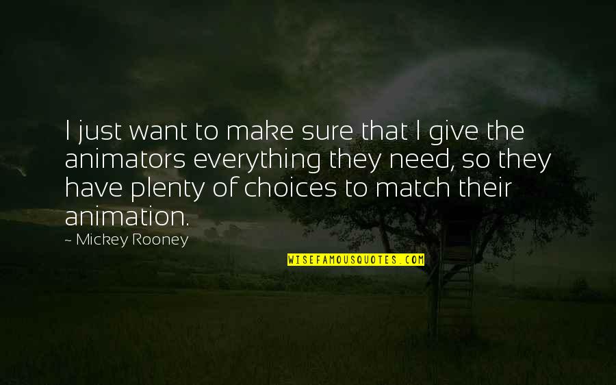 Mickey's Quotes By Mickey Rooney: I just want to make sure that I