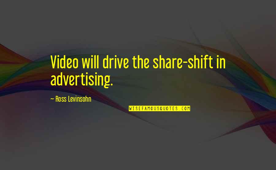 Micro Green Quotes By Ross Levinsohn: Video will drive the share-shift in advertising.