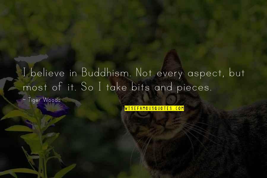 Micro Poem Quotes By Tiger Woods: I believe in Buddhism. Not every aspect, but