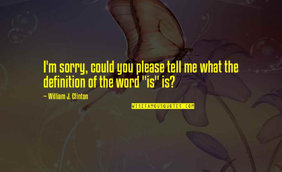 Microbus Quotes By William J. Clinton: I'm sorry, could you please tell me what