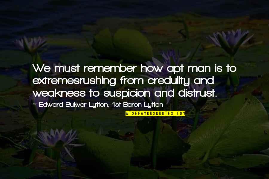 Microwaving Eggs Quotes By Edward Bulwer-Lytton, 1st Baron Lytton: We must remember how apt man is to Microwaving Eggs Quotes By Edward Bulwer-Lytton, 1st Baron Lytton: We must remember how apt man is to
