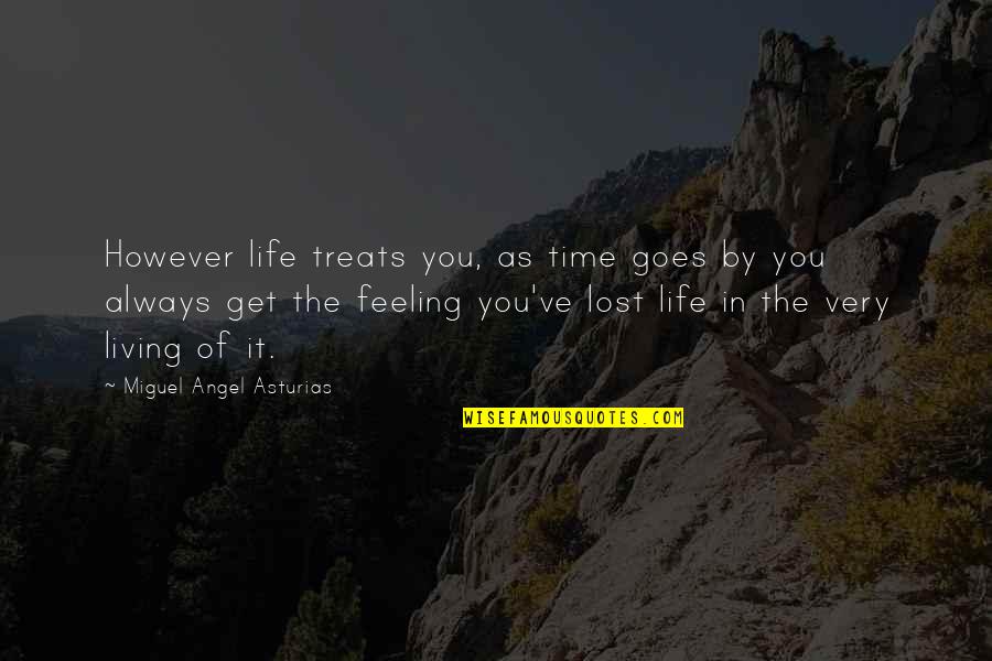 Mid Afternoon Slump Quotes By Miguel Angel Asturias: However life treats you, as time goes by