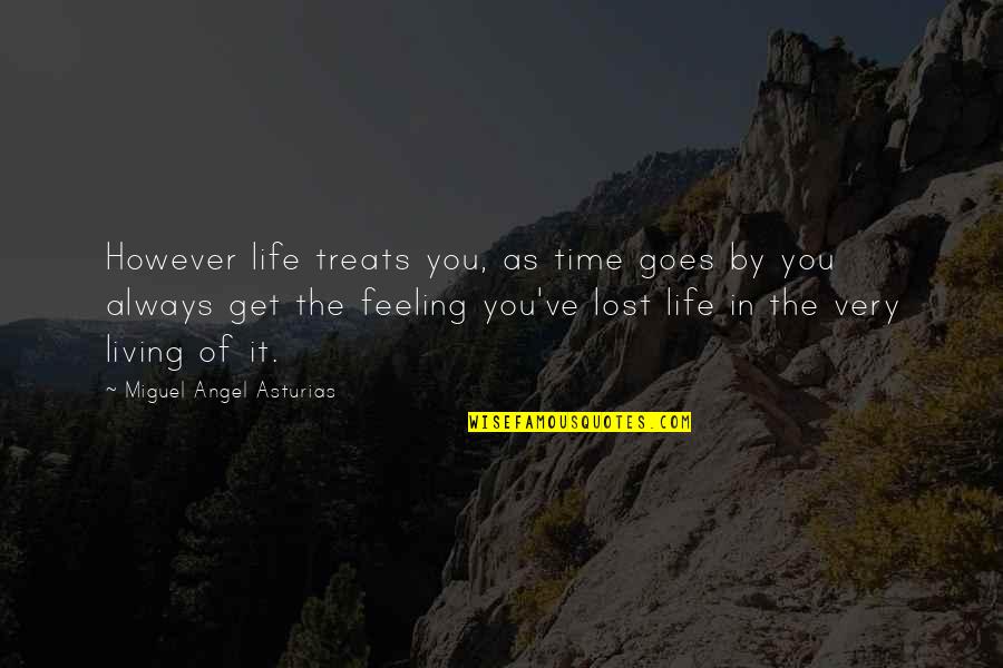 Mid Afternoon Slump Quotes By Miguel Angel Asturias: However life treats you, as time goes by Mid Afternoon Slump Quotes By Miguel Angel Asturias: However life treats you, as time goes by