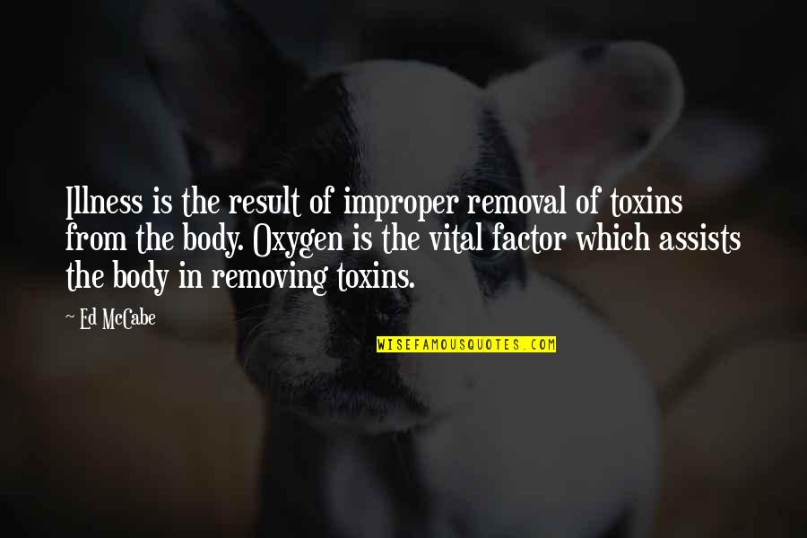 Midas Gold Corp Quotes By Ed McCabe: Illness is the result of improper removal of Midas Gold Corp Quotes By Ed McCabe: Illness is the result of improper removal of