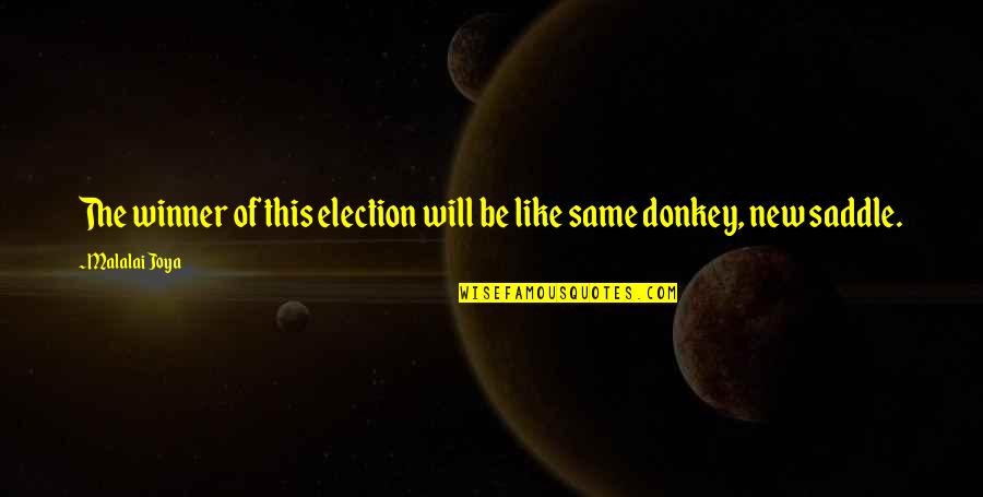 Middle Passage Important Quotes By Malalai Joya: The winner of this election will be like