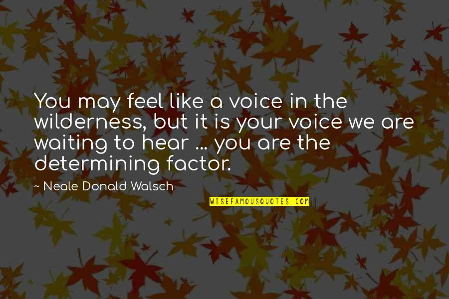 Miedoso Spanish Quotes By Neale Donald Walsch: You may feel like a voice in the