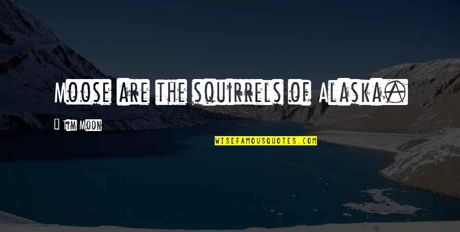 Miggery Pronunciation Quotes By Tim Moon: Moose are the squirrels of Alaska. Miggery Pronunciation Quotes By Tim Moon: Moose are the squirrels of Alaska.