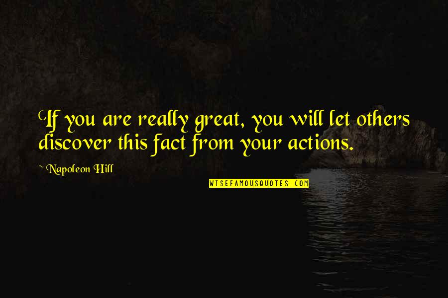 Mighty Ducks Hawks Quotes By Napoleon Hill: If you are really great, you will let