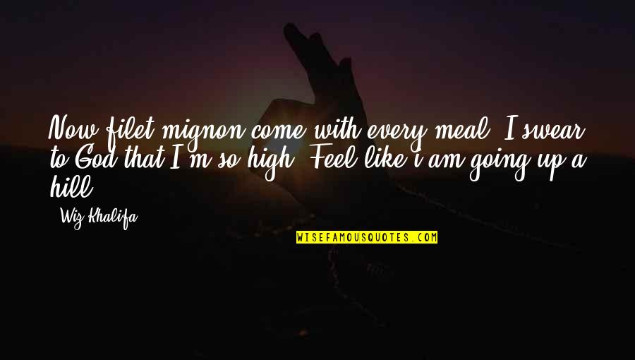 Mignon Quotes By Wiz Khalifa: Now filet mignon come with every meal. I Mignon Quotes By Wiz Khalifa: Now filet mignon come with every meal. I