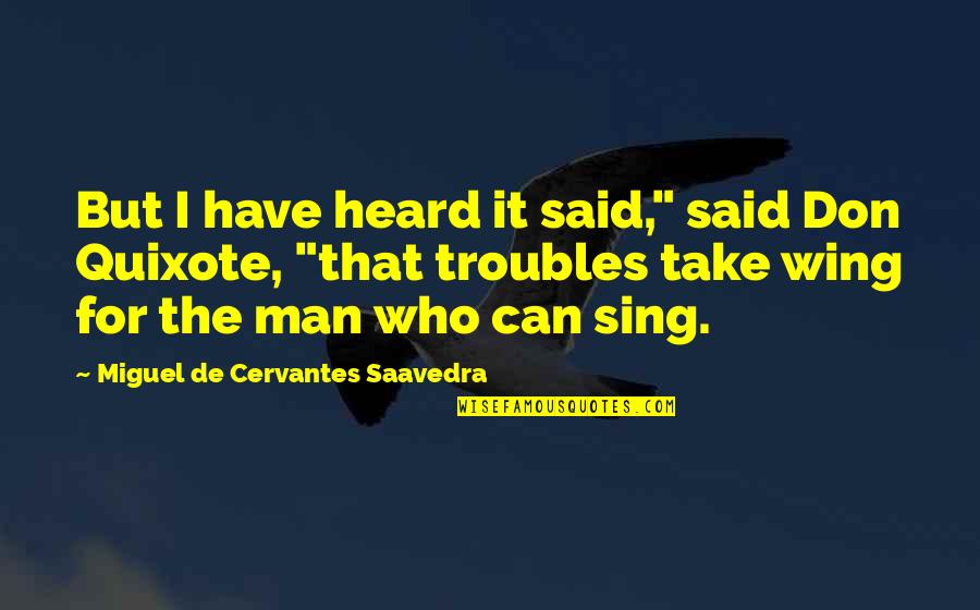 Miguel Cervantes Don Quixote Quotes By Miguel De Cervantes Saavedra: But I have heard it said," said Don