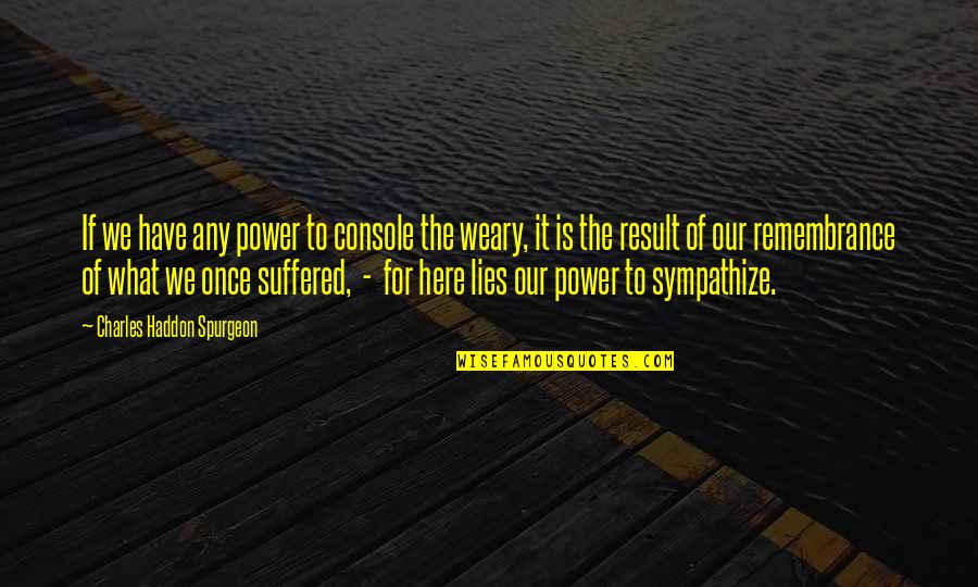 Mihail Krug Quotes By Charles Haddon Spurgeon: If we have any power to console the Mihail Krug Quotes By Charles Haddon Spurgeon: If we have any power to console the