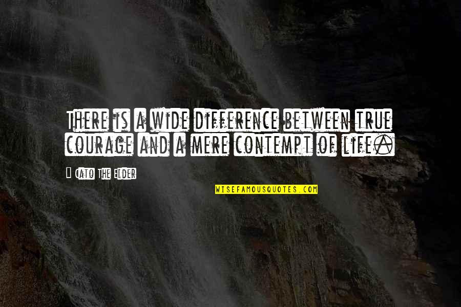 Mihalik Group Quotes By Cato The Elder: There is a wide difference between true courage