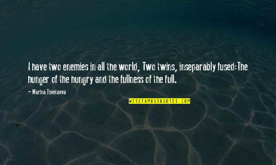 Mihaljevic Shot Quotes By Marina Tsvetaeva: I have two enemies in all the world, Mihaljevic Shot Quotes By Marina Tsvetaeva: I have two enemies in all the world,