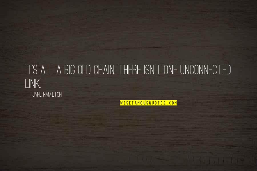 Mihoshi Fox Quotes By Jane Hamilton: It's all a big old chain. There isn't Mihoshi Fox Quotes By Jane Hamilton: It's all a big old chain. There isn't