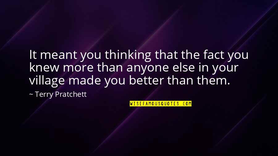 Mikasa Crystal Quotes By Terry Pratchett: It meant you thinking that the fact you Mikasa Crystal Quotes By Terry Pratchett: It meant you thinking that the fact you