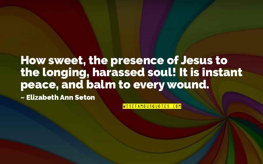 Mike Schussler Quotes By Elizabeth Ann Seton: How sweet, the presence of Jesus to the Mike Schussler Quotes By Elizabeth Ann Seton: How sweet, the presence of Jesus to the