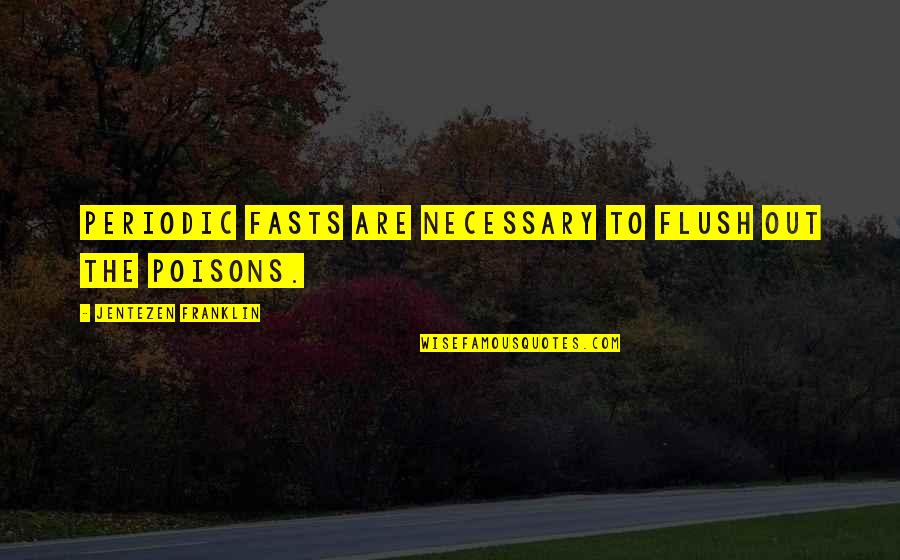 Mikey's Quotes By Jentezen Franklin: Periodic fasts are necessary to flush out the