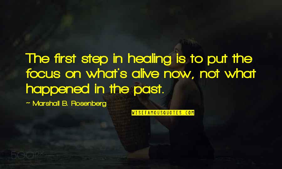 Mikolaj Kopernik Quotes By Marshall B. Rosenberg: The first step in healing is to put