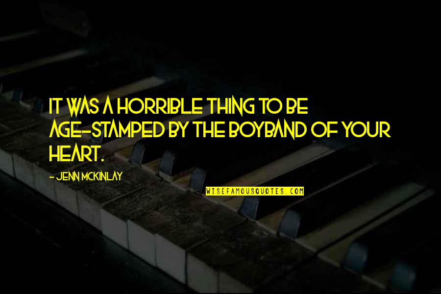 Mikrofonu Tipai Quotes By Jenn McKinlay: It was a horrible thing to be age-stamped