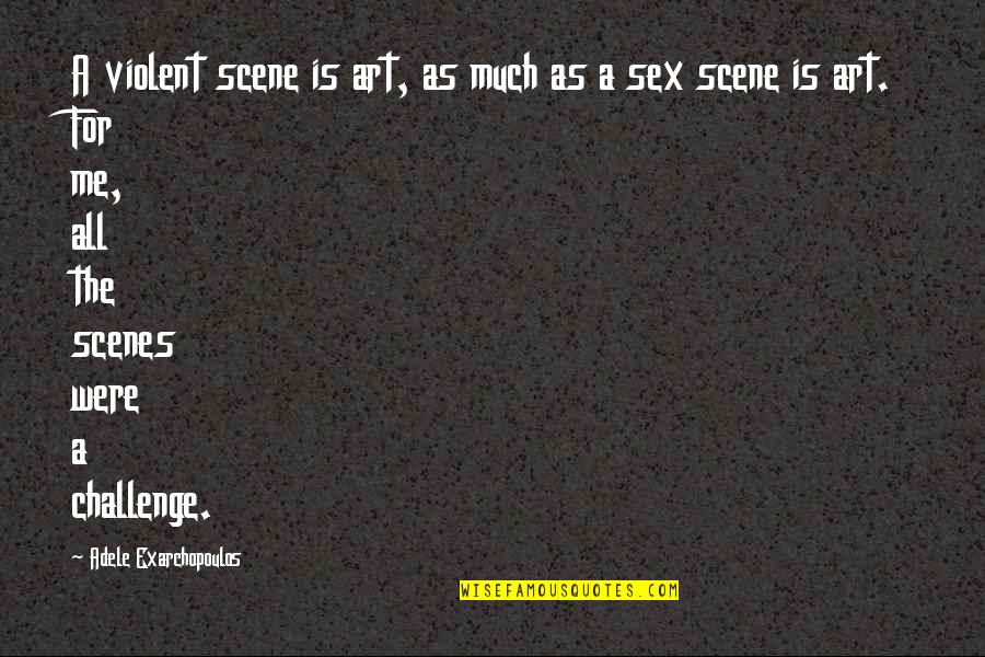Mila Kunis Jupiter Ascending Quotes By Adele Exarchopoulos: A violent scene is art, as much as