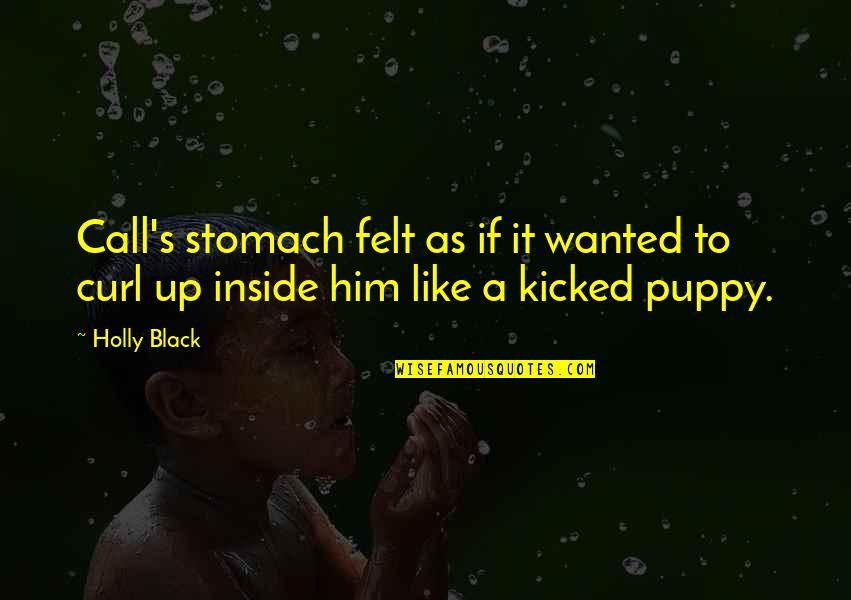 Milesian Philosophy Quotes By Holly Black: Call's stomach felt as if it wanted to