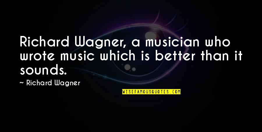 Military Comrade Quotes By Richard Wagner: Richard Wagner, a musician who wrote music which