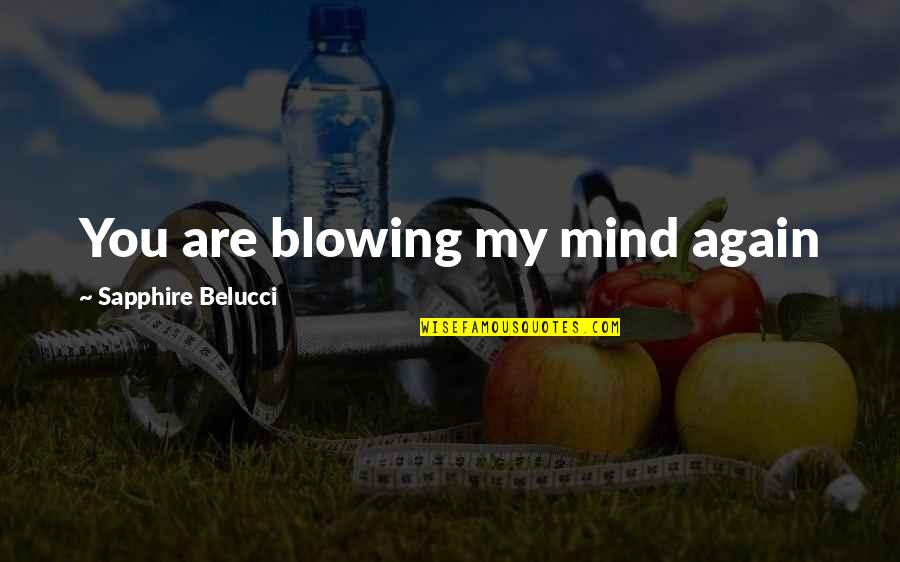 Military Logistic Quotes By Sapphire Belucci: You are blowing my mind again Military Logistic Quotes By Sapphire Belucci: You are blowing my mind again