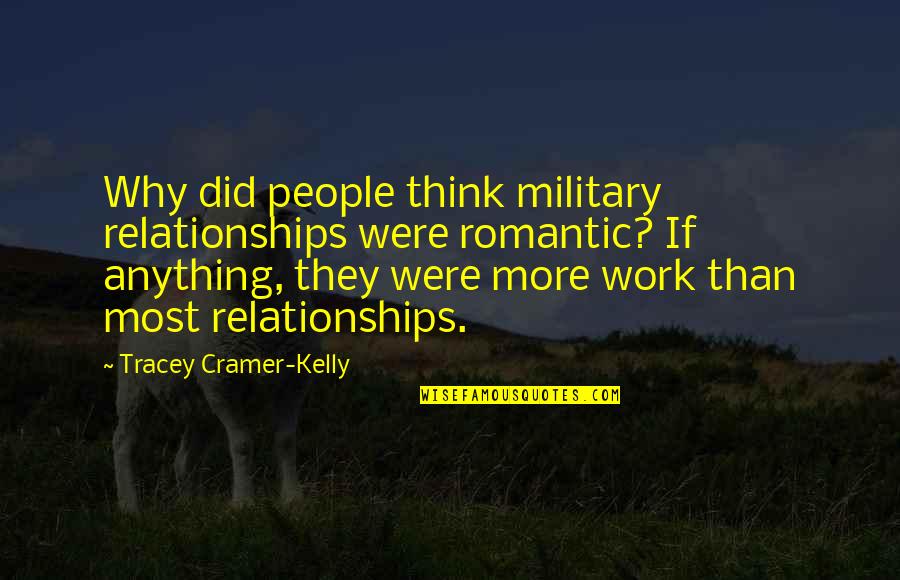 Military Relationships Quotes By Tracey Cramer-Kelly: Why did people think military relationships were romantic?