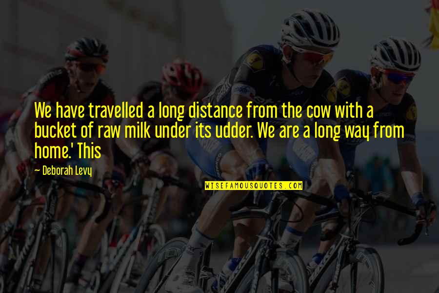 Milk The Quotes By Deborah Levy: We have travelled a long distance from the