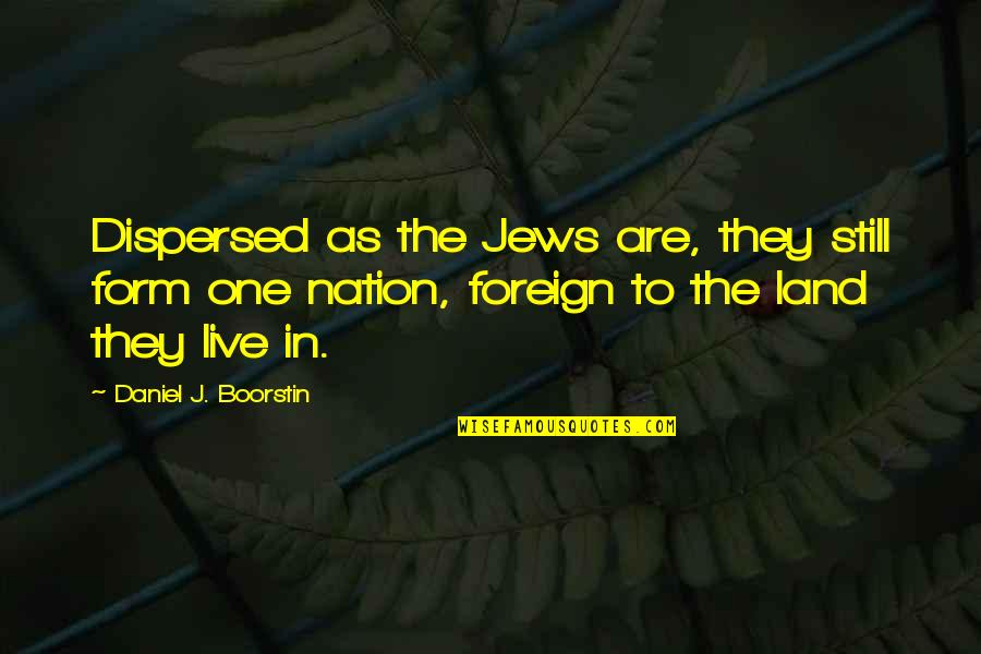 Mills Lane Quotes By Daniel J. Boorstin: Dispersed as the Jews are, they still form