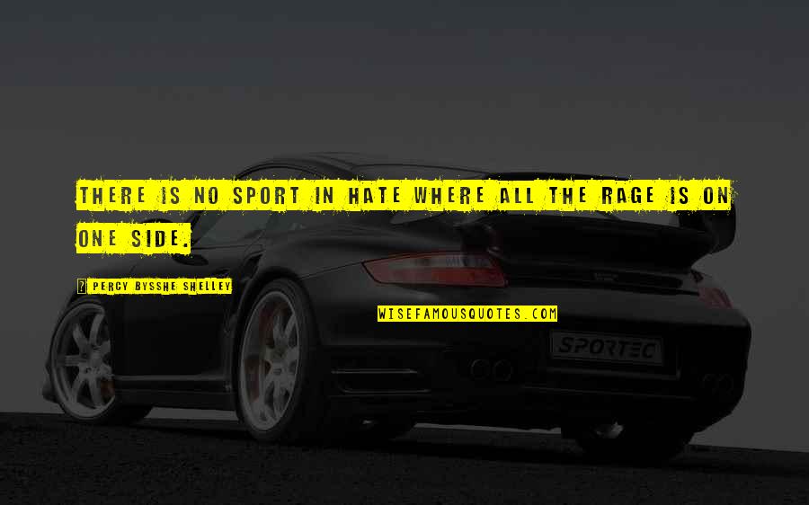 Milojko Pantic Quotes By Percy Bysshe Shelley: There is no sport in hate where all Milojko Pantic Quotes By Percy Bysshe Shelley: There is no sport in hate where all